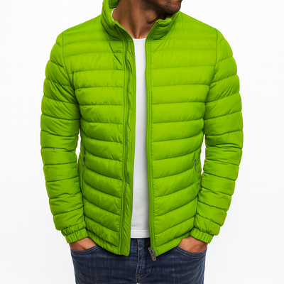 Stylish luxury down jacket green