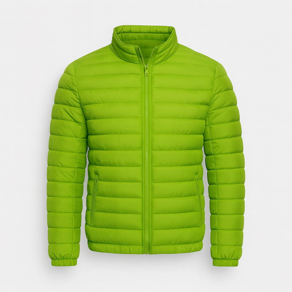 Stylish luxury down jacket green