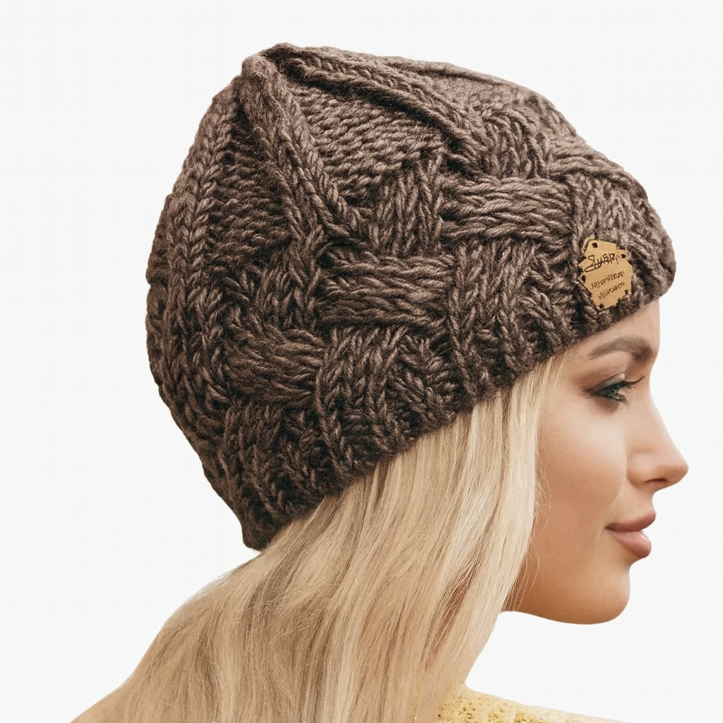 Knitted hat coffee