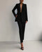 Zweiteiliges Damenset mit Blazer und schmal geschnittener Hose