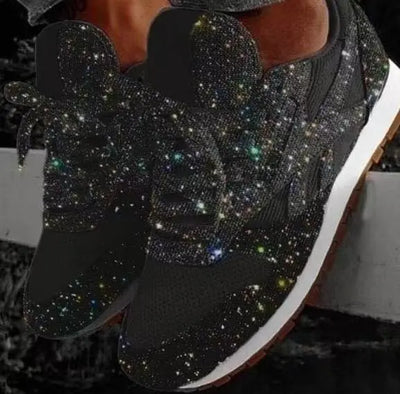 Damen Casual Glitzer Schuhe mit Pailletten