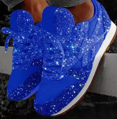 Damen Casual Glitzer Schuhe mit Pailletten