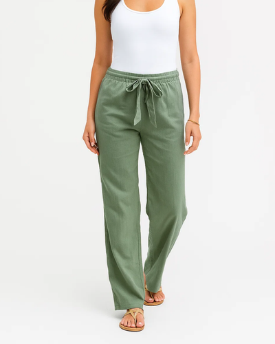 Elegante Sommerhosen mit elastischer Taille für Damen