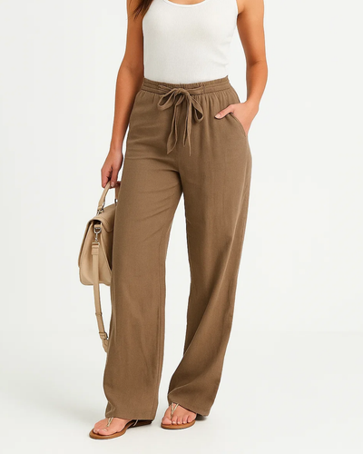 Elegante Sommerhosen mit elastischer Taille für Damen