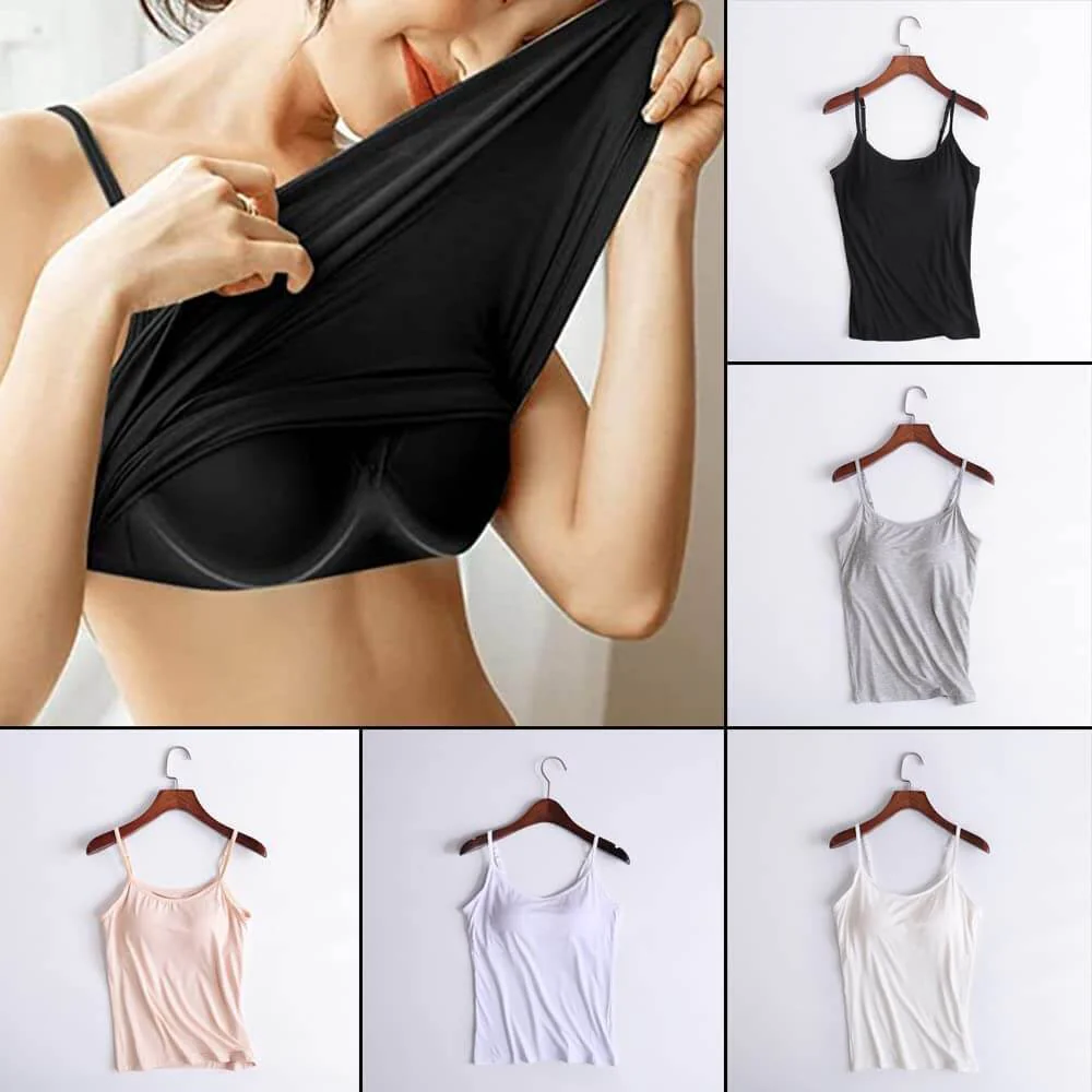 Top femme avec soutien-gorge intégré - Soutien et confort sans coutures