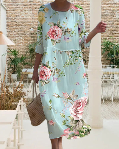Beata - Elegantes Kleid mit Blumen