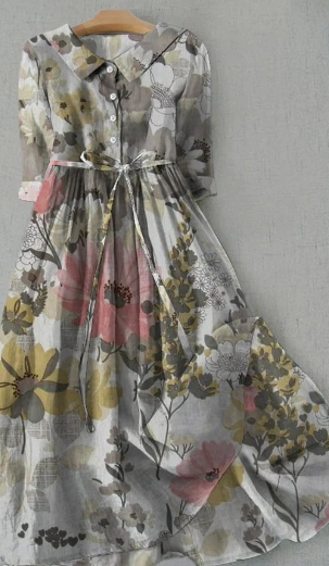 Ilse - Vintage-Blumenkleid