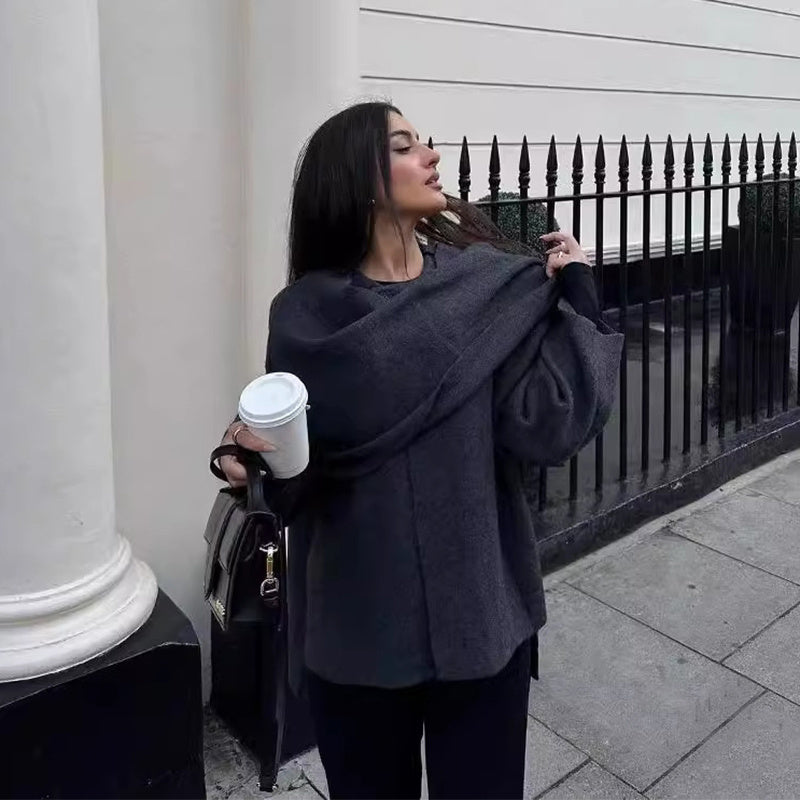 Abrigo de lana cálido para mujer