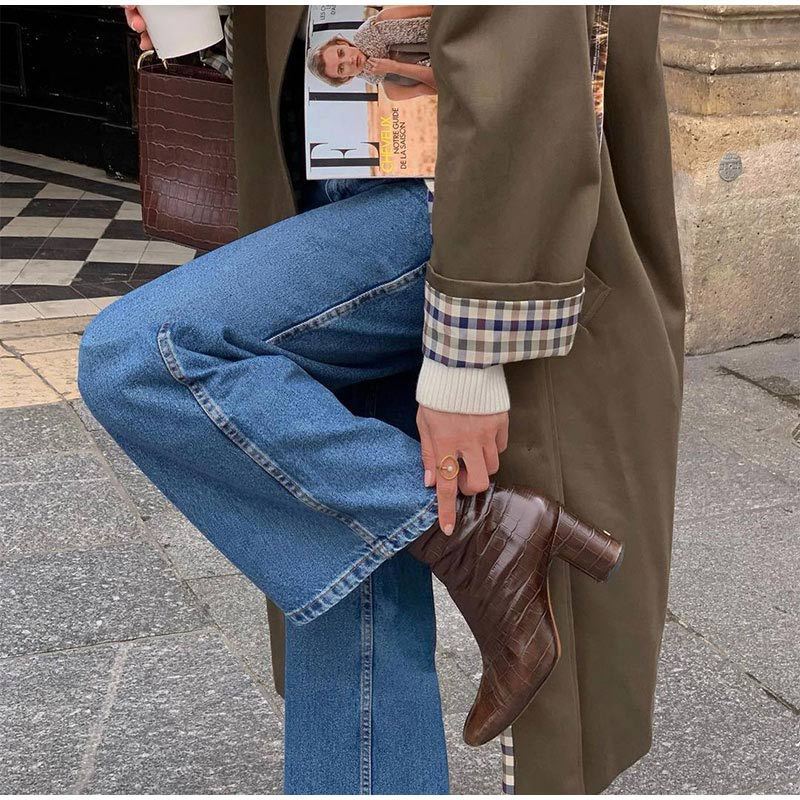 Lange Elegante Trenchcoat Dames