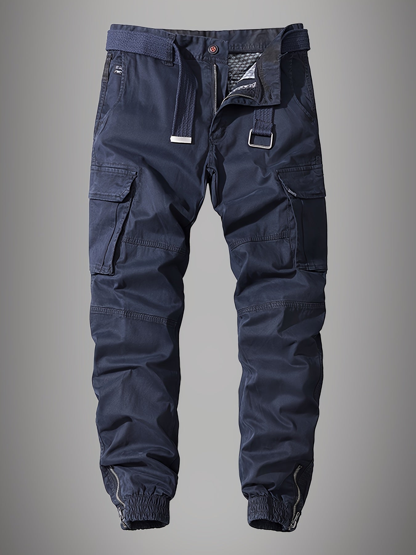 Paweł Cargo Joggers für Männer - Elegante bestickte Multi-Pocket-Hose