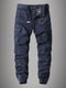 Paweł Cargo Joggers for Men - Elegant Embroidered Multi-Pocket Pants