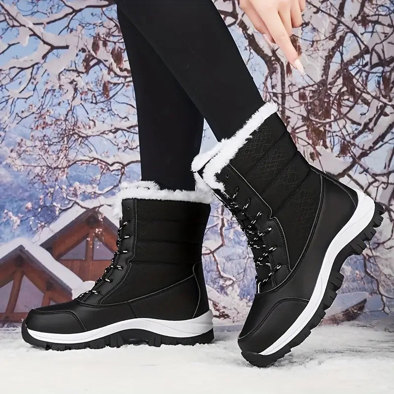 Wasserdichte Snowboots für Frauen - isolierte Winterstiefel mit rutschfester Sohle
