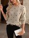 Zara Polka Dot Pullover - Lässig und stylisch für Frauen im Herbst und Winter