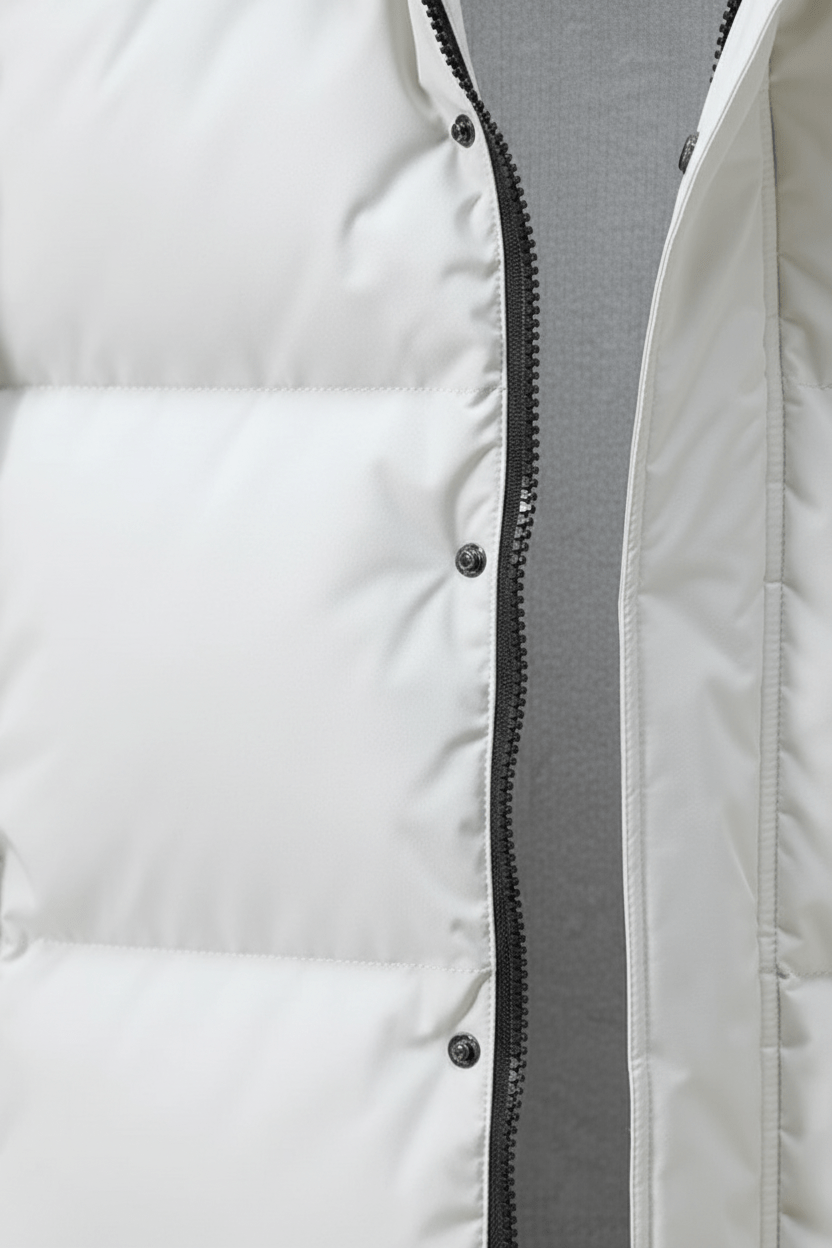 Thick insulated trench coat with hood for men