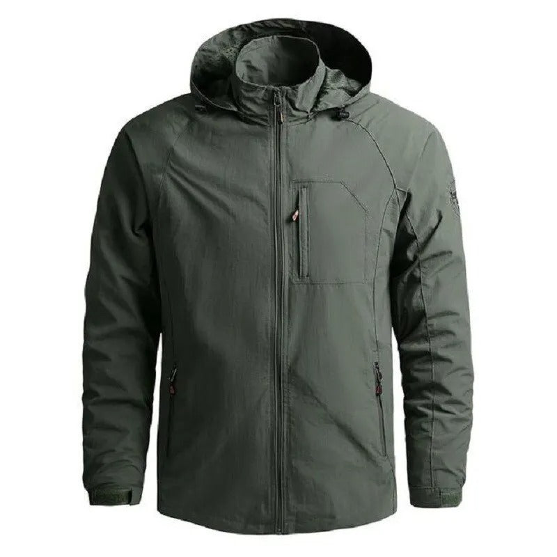Leichte Windbreaker-Cargo-Jacke für Männer