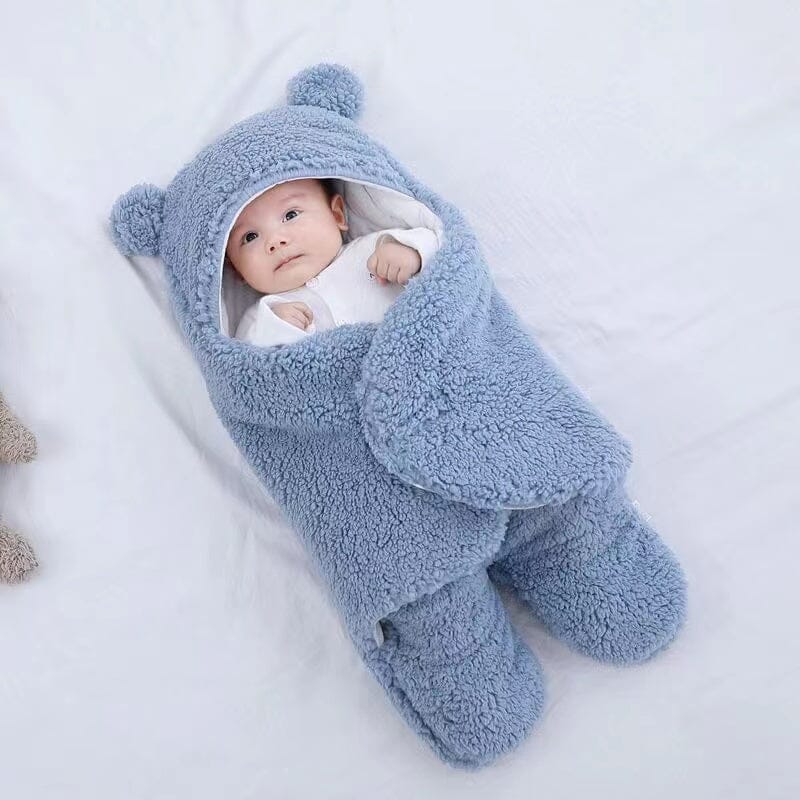 Ultra weiche Bärenohren Winter gesteppt Plüsch Baby wickeln