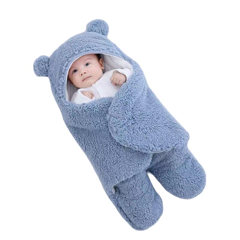 Ultra weiche Bärenohren Winter gesteppt Plüsch Baby wickeln