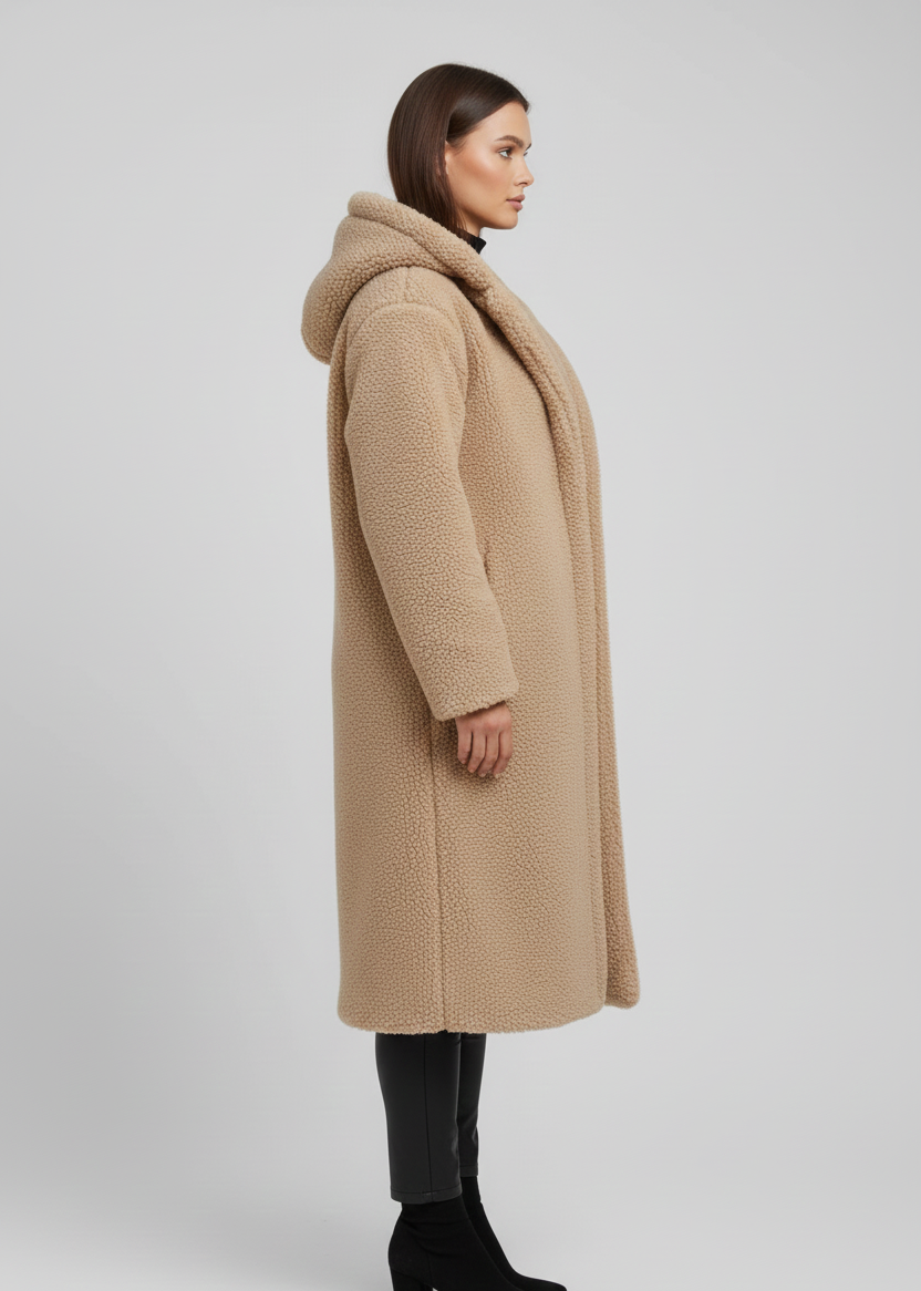 Cappotto da donna in pelliccia sintetica