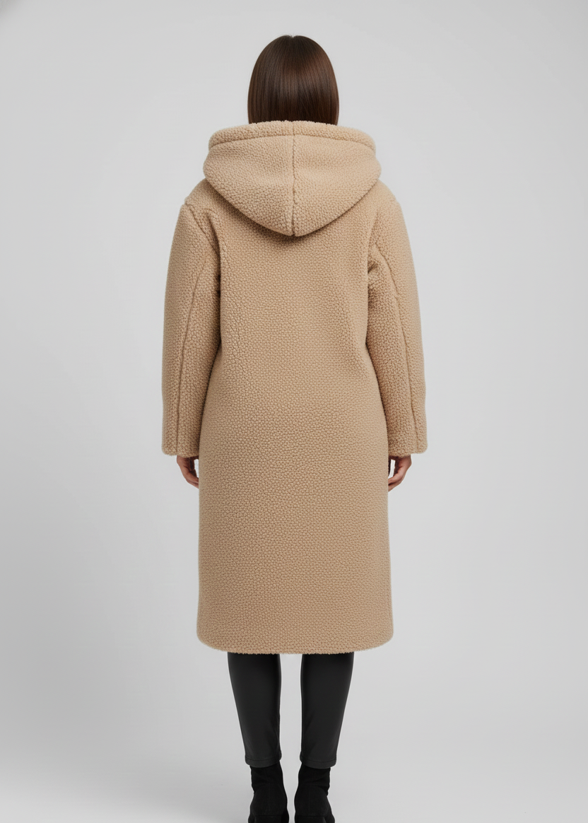 Cappotto da donna in pelliccia sintetica