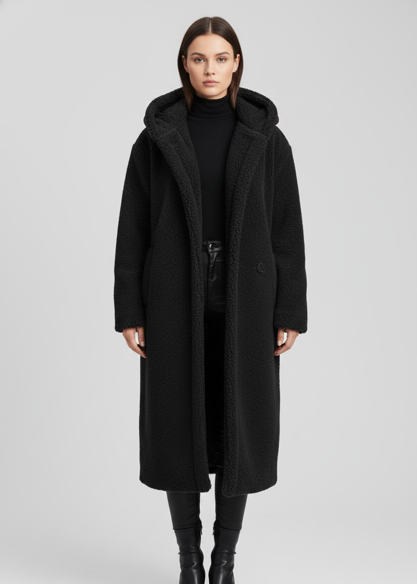 Cappotto da donna in pelliccia sintetica