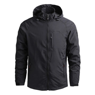 Leichte Windbreaker-Cargo-Jacke für Männer