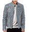 Brodie PU-Lederjacke mit Stehkragen
