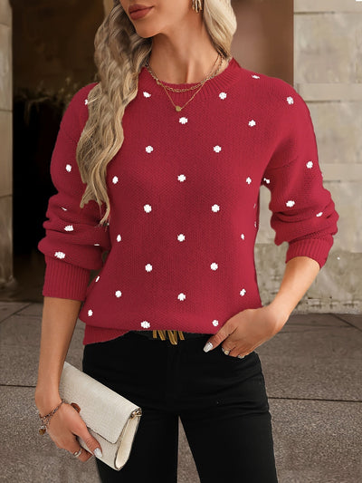 Zara Polka Dot Pullover - Lässig und stylisch für Frauen im Herbst und Winter