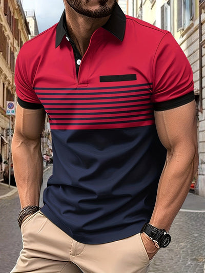 Louis｜Gestreiftes Sommer-Poloshirt für Männer