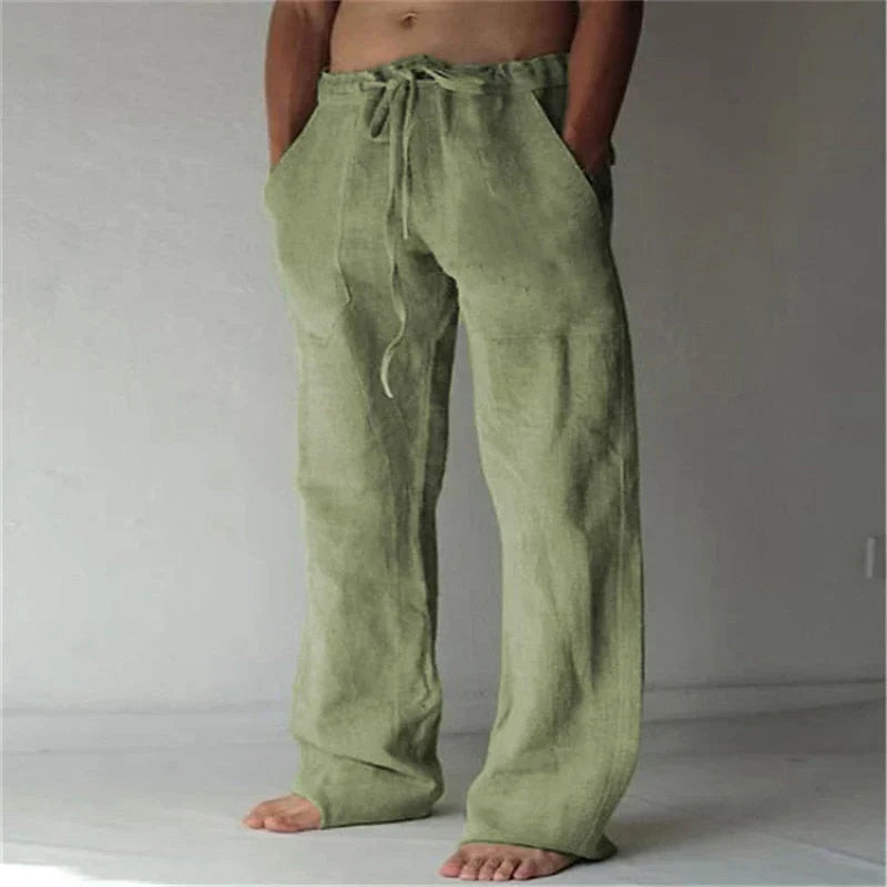 Baggy Linen Pants for Men Made of High-Quality Linen
