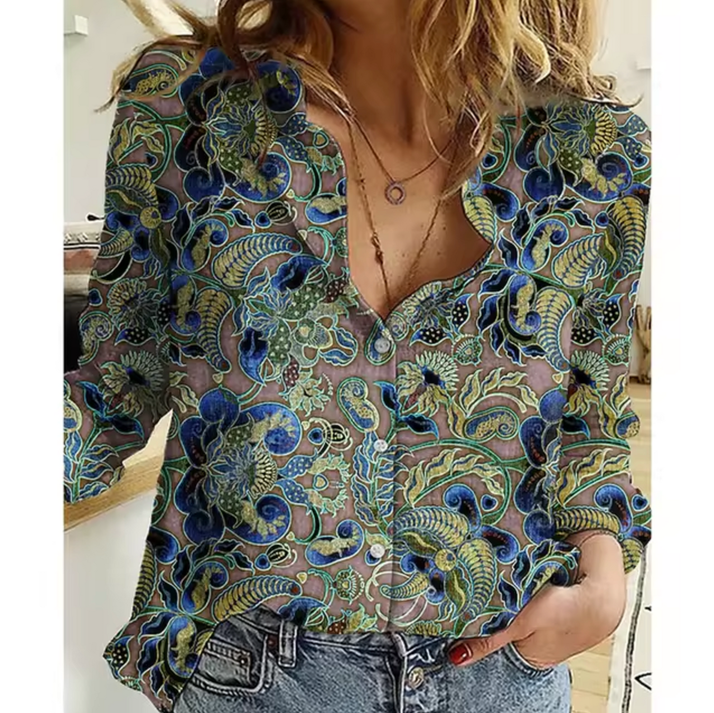Freesia – Blouse à motif floral