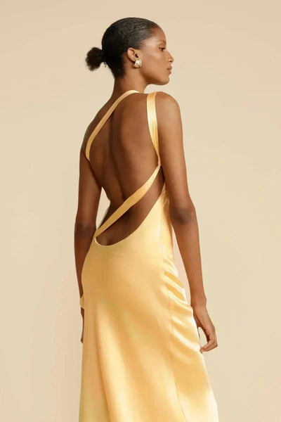 Indira | One-Shoulder-Abendkleid aus Satin