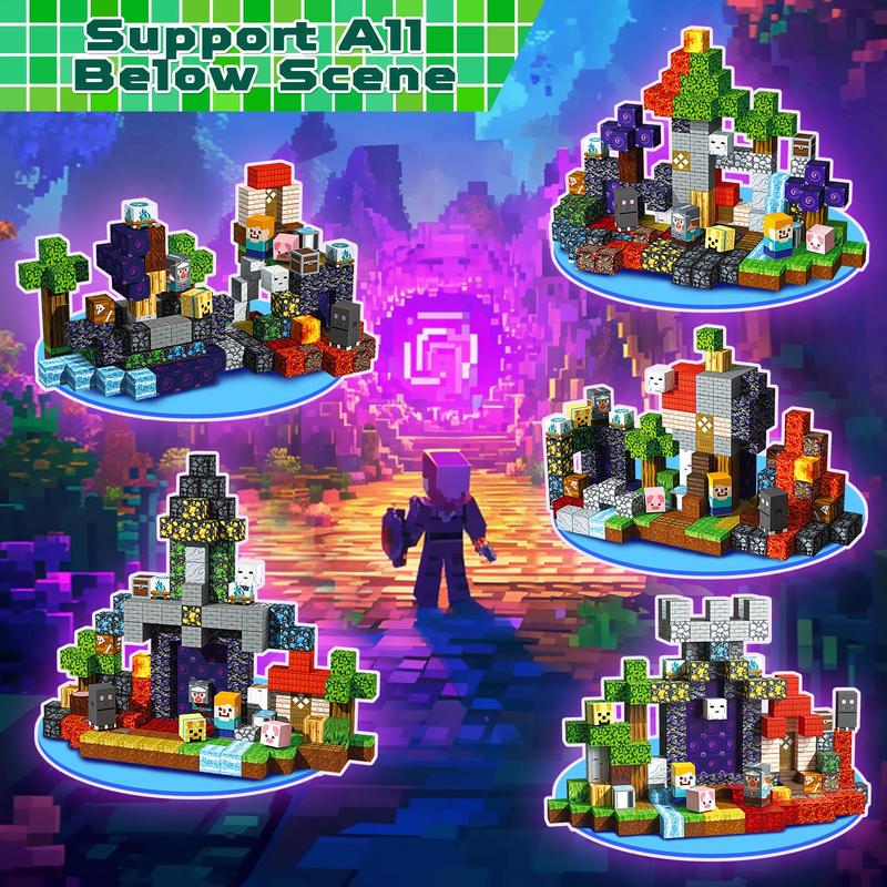 Juego de bloques de construcción magnéticos para niños