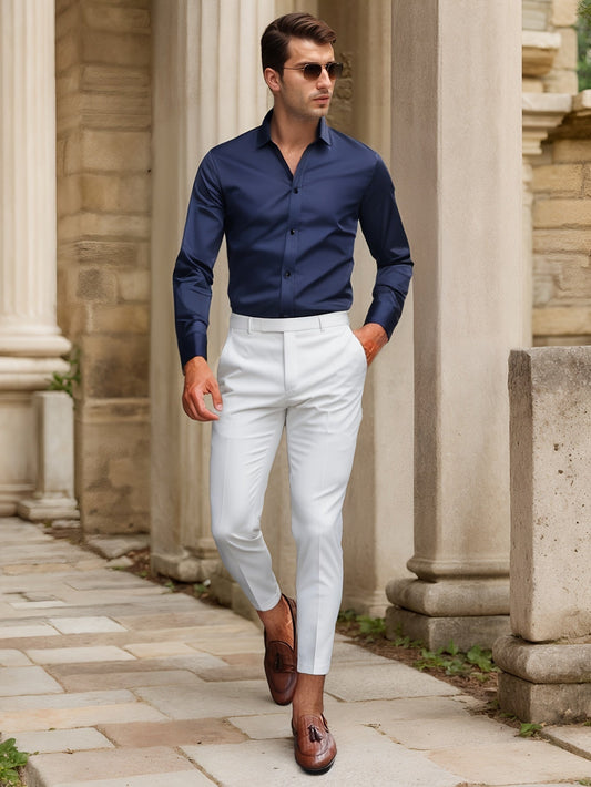 Finn | Camicia SlimFit elasticizzata tinta unita