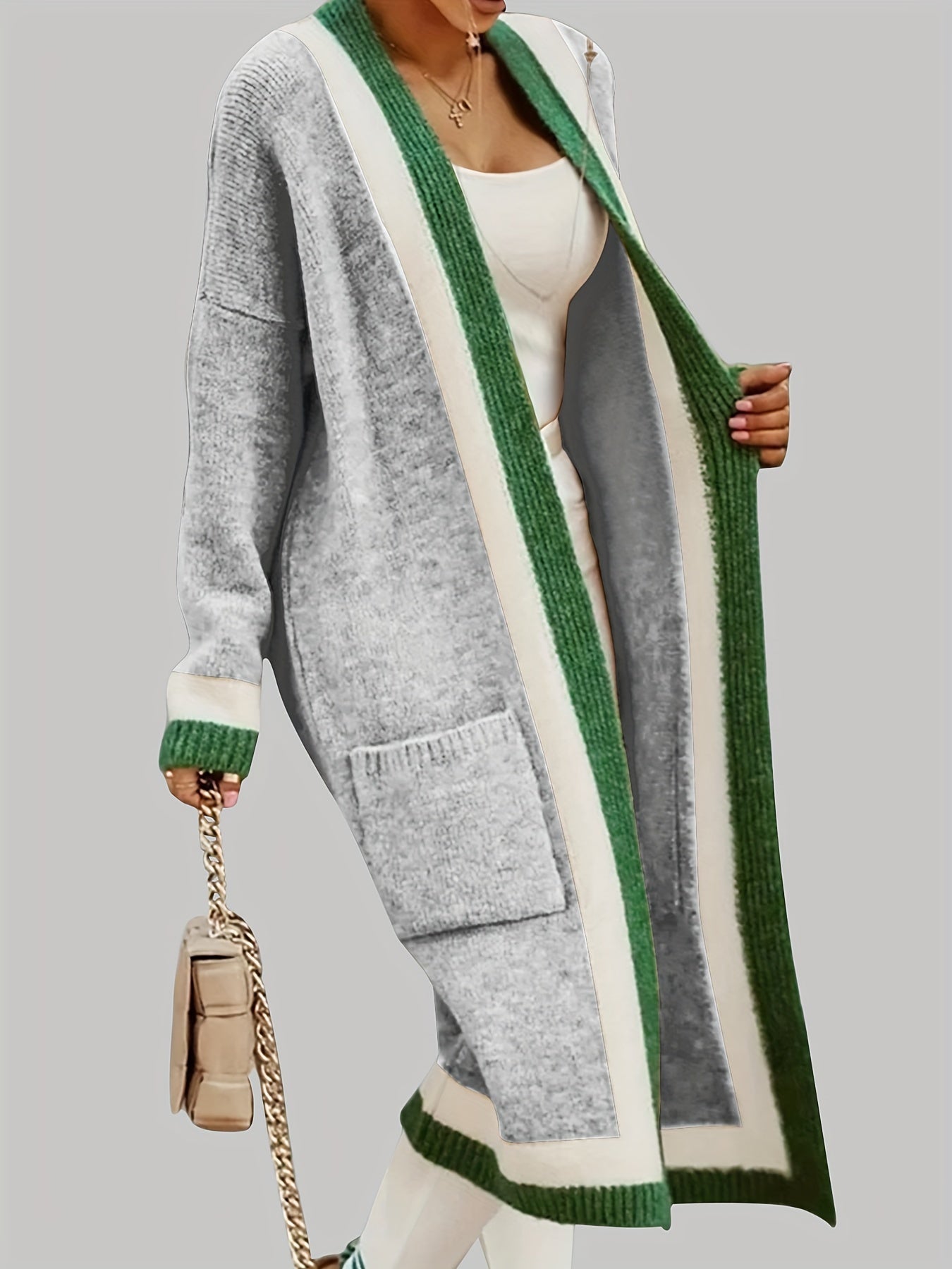 Charlotte Lange Strickjacke - Vintage-Inspiration mit bunten Akzenten