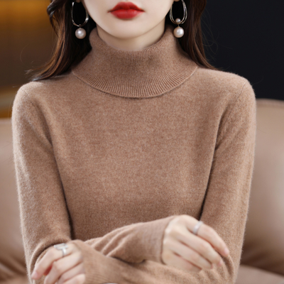 Luxe Kaschmir Damen Rollkragenpullover - Elena