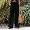 Sommerhose Damen weit luftiger Stoff mit Gummibund bequem
