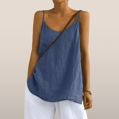 Top de tirantes finos para mujer - Suelto - Verano - Sin mangas