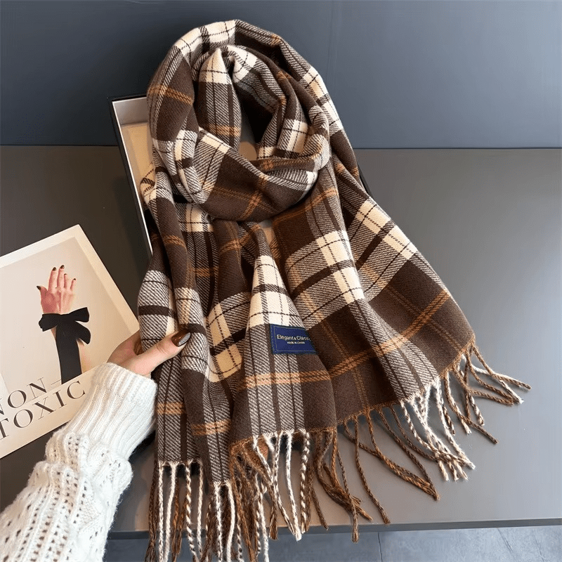 WarmElegance - Designer-Herbst- und Winterschal aus weichem Kaschmir in Pashmina-Optik