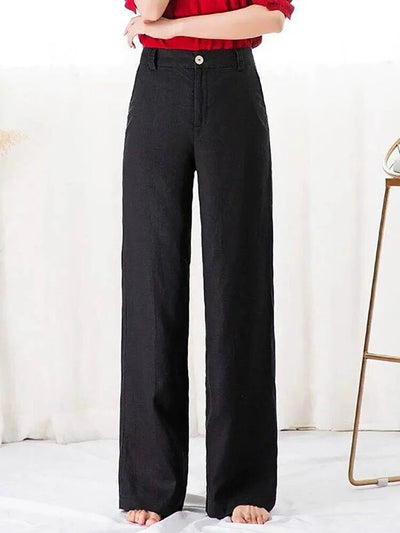 Noemi | Weite Leinenhosen für einen entspannten Look