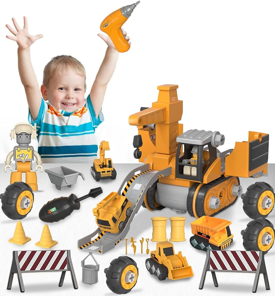 La excavadora de juguete más linda