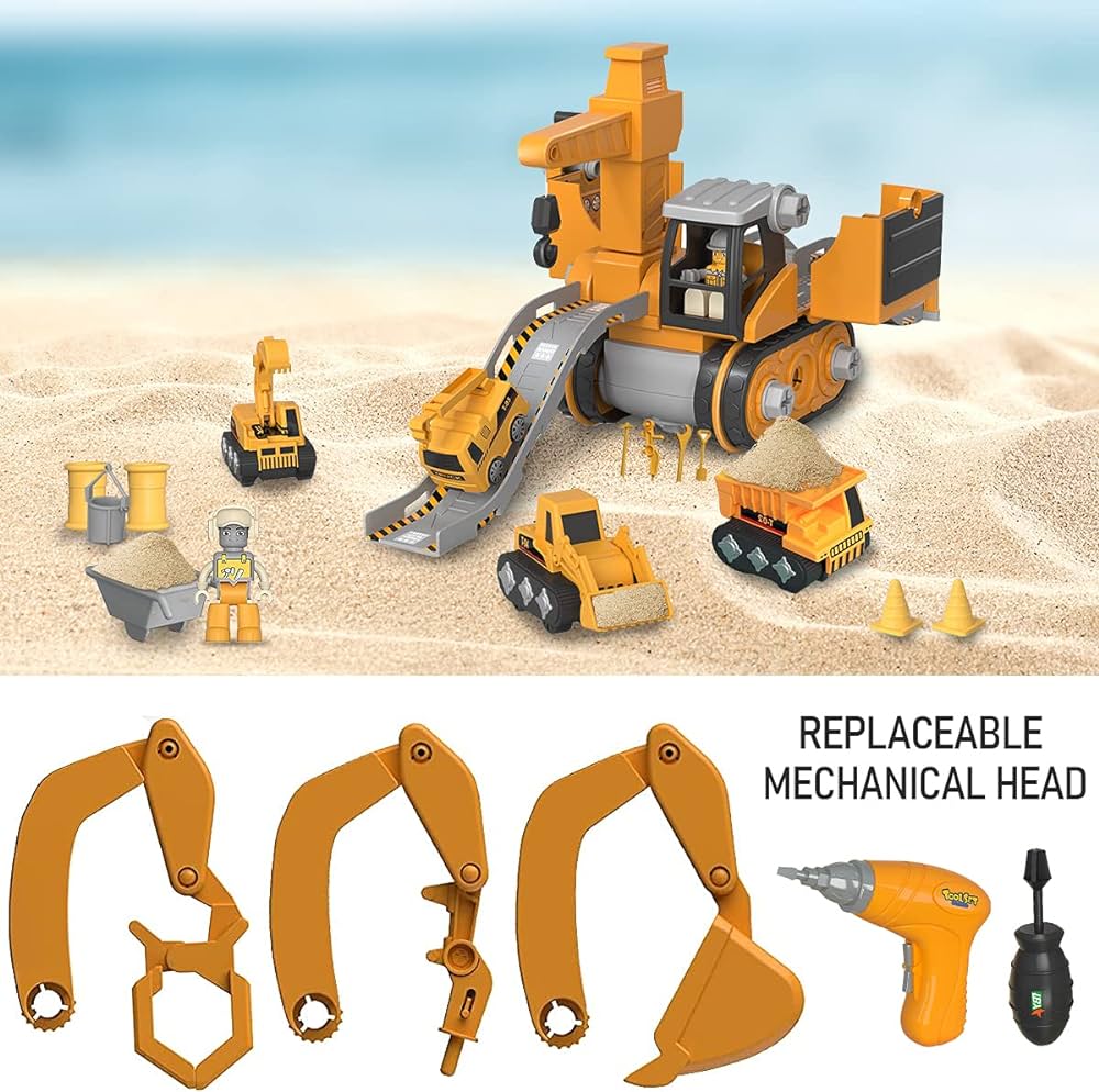 La excavadora de juguete más linda