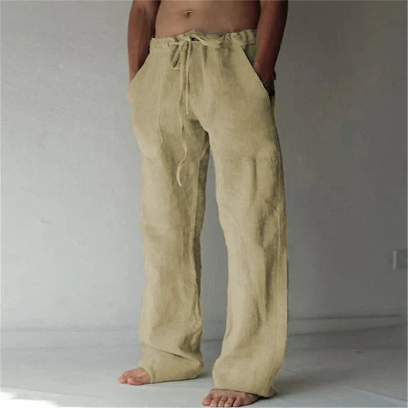 Baggy Leinenhosen für Männer aus hochwertigem Leinen