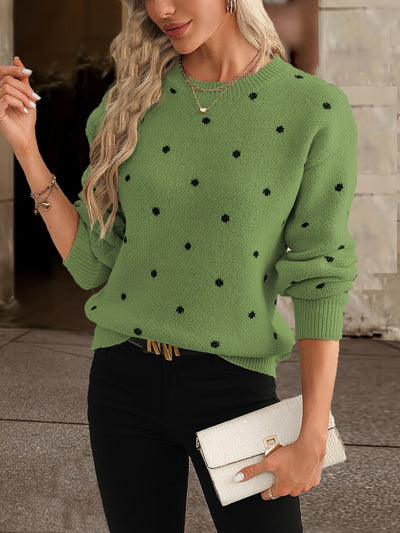 Zara Polka Dot Pullover - Lässig und stylisch für Frauen im Herbst und Winter