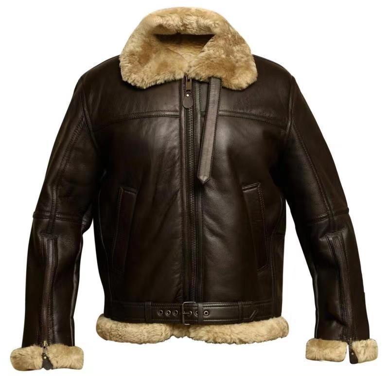 Men's Classic Bomber Jacket with Zipper