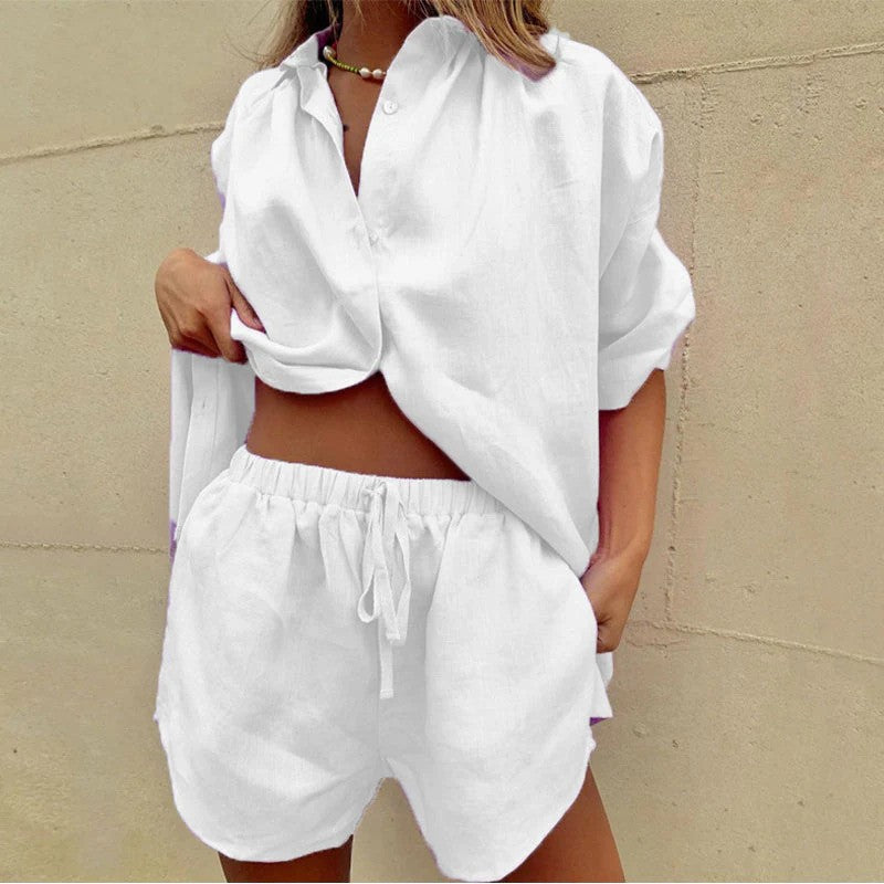 Fayelle - Airy Blusen- und Hosen-Set