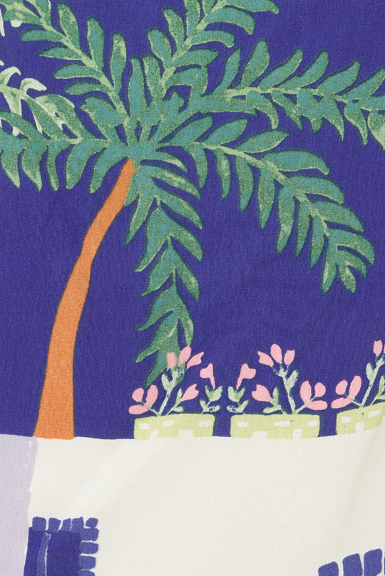 Nathalie Sommerset - Ensemble deux pièces à imprimé tropical avec coupe décontractée