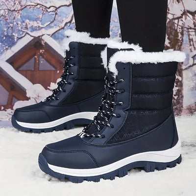 Wasserdichte Snowboots für Frauen - isolierte Winterstiefel mit rutschfester Sohle