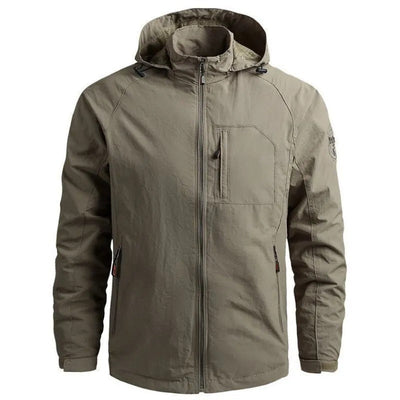 Leichte Windbreaker-Cargo-Jacke für Männer