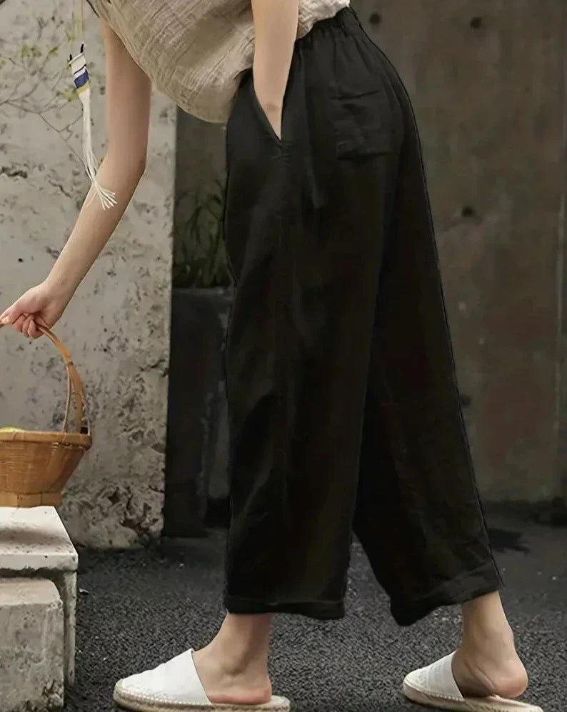 SANCHA | Pantaloni di cotone ariosi per il comfort quotidiano