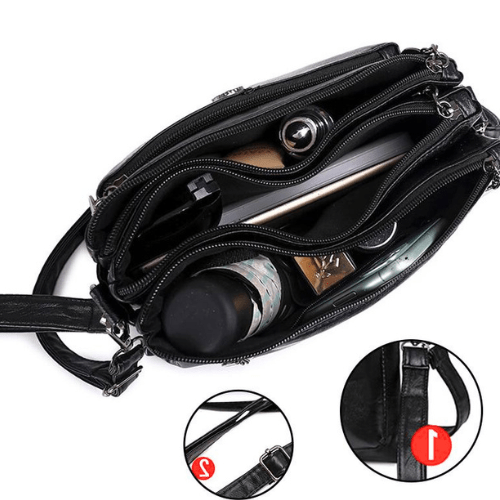 Fosh | Bolso bandolera pequeño de piel para mujer | Artesanía en piel de alta calidad